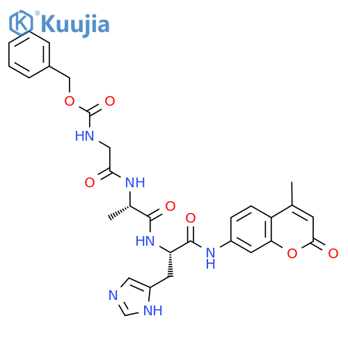 Z-GLY-ALA-HIS-AMC structure