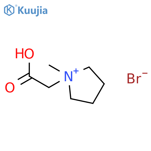 Pyrrolidinium, 1-(carboxymethyl)-1-methyl-, bromide structure