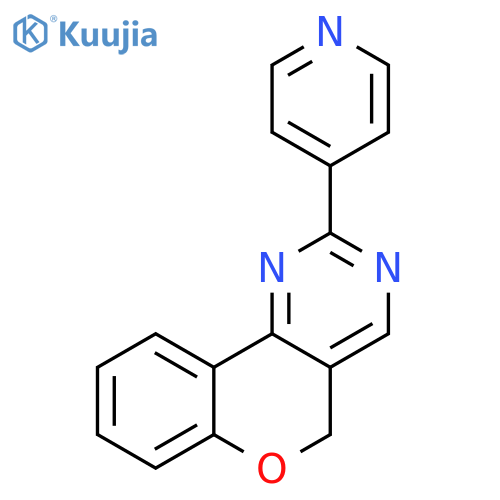 5H-[1]Benzopyrano[4,3-d]pyrimidine, 2-(4-pyridinyl)- structure