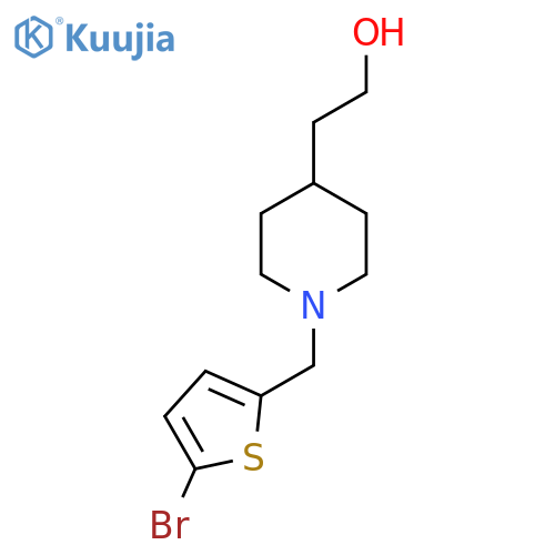 2-(1-((5-Bromothiophen-2-yl)methyl)piperidin-4-yl)ethan-1-ol structure