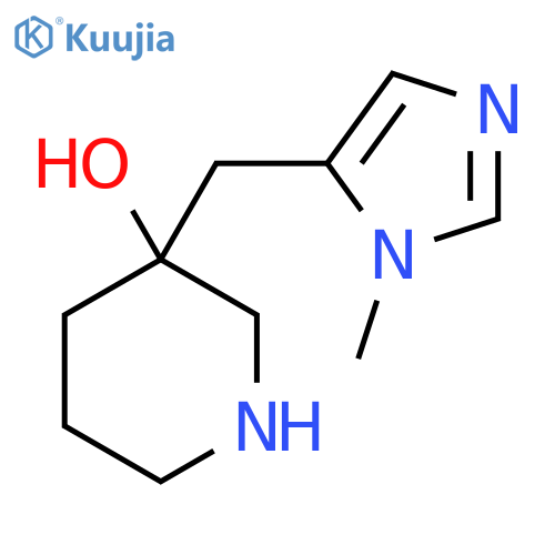 3-(1-methyl-1H-imidazol-5-yl)methylpiperidin-3-ol structure