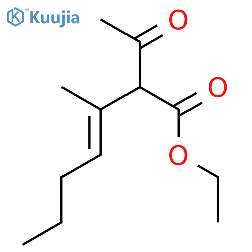 3-Heptenoic acid, 2-acetyl-3-methyl-, ethyl ester structure