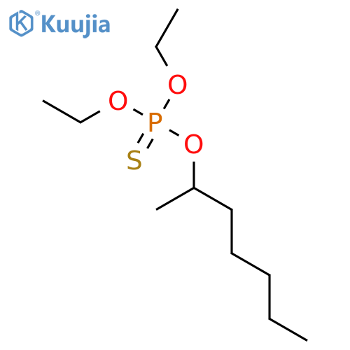 Phosphorothioic acid,O,O-diethyl S-heptyl ester structure