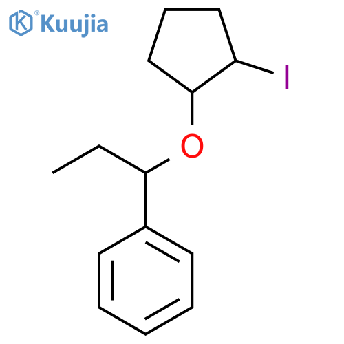 {1-(2-iodocyclopentyl)oxypropyl}benzene structure