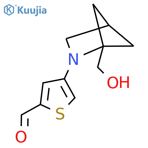 4-[1-(Hydroxymethyl)-2-azabicyclo[2.1.1]hexan-2-yl]thiophene-2-carbaldehyde structure