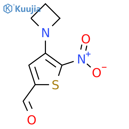4-(Azetidin-1-yl)-5-nitrothiophene-2-carbaldehyde structure