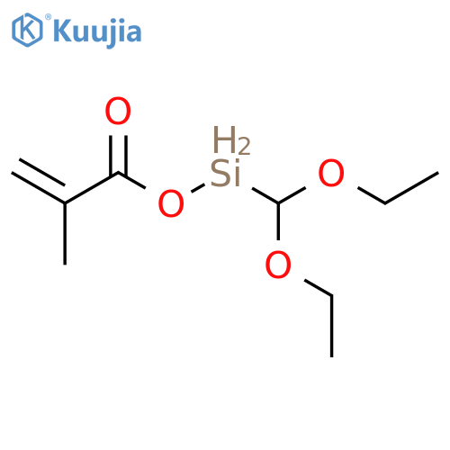2-Propenoic acid, 2-methyl-, diethoxymethylsilyl ester structure