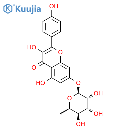 Kaempferol 7-O-rhamnoside structure