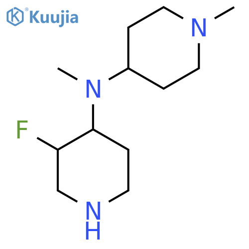 N-(3-fluoropiperidin-4-yl)-N,1-dimethylpiperidin-4-amine structure