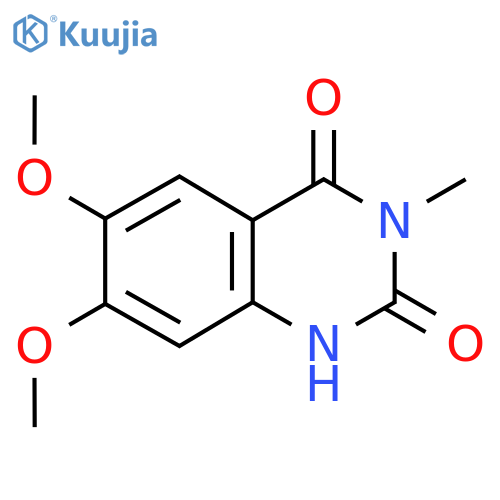 6,7-Dimethoxy-3-methylquinazoline-2,4(1H,3H)-dione structure