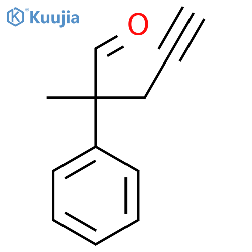2-methyl-2-phenylpent-4-ynal structure