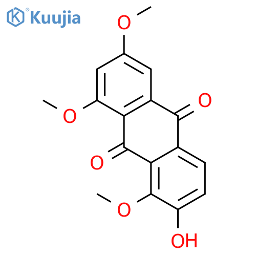 9,10-Anthracenedione, 2-hydroxy-1,6,8-trimethoxy- structure