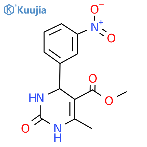 methyl 4-{3-nitrophenyl}-6-methyl-2-oxo-1,2,3,4-tetrahydro-5-pyrimidinecarboxylate structure