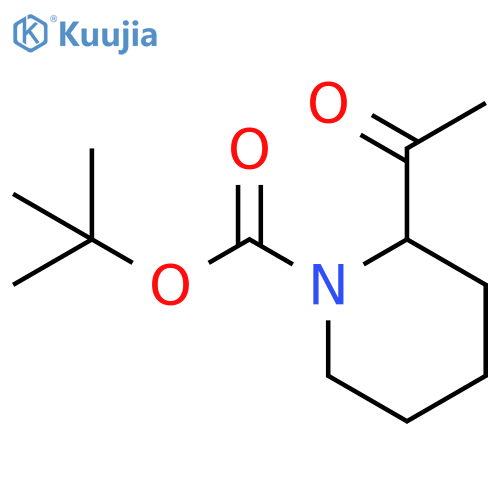 tert-Butyl 2-acetylpiperidine-1-carboxylate structure