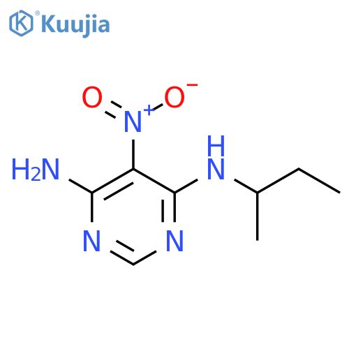 N4-(butan-2-yl)-5-nitropyrimidine-4,6-diamine structure