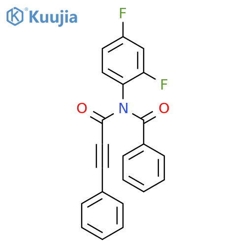 Benzamide, N-(2,4-difluorophenyl)-N-(1-oxo-3-phenyl-2-propynyl)- structure