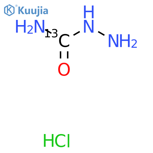 Hydrazinecarboxamide-13C Monohydrochloride structure