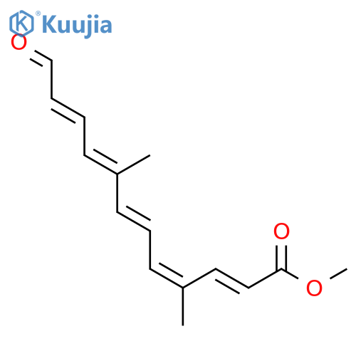 Methyl (2E,4Z,6E,8E,10E)-4,8-dimethyl-12-oxo-2,4,6,8,10-dodecapentaenoate structure