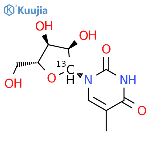 5-Methyluridine-1'-13C structure