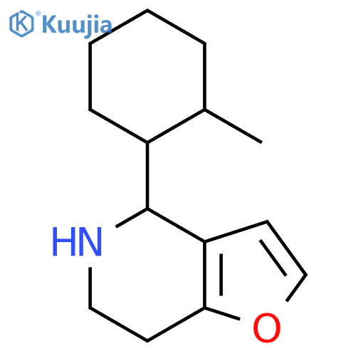 4-(2-methylcyclohexyl)-4H,5H,6H,7H-furo3,2-cpyridine structure