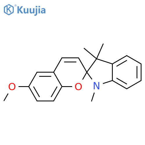 Spiro[2H-1-benzopyran-2,2'-[2H]indole], 1',3'-dihydro-6-methoxy-1',3',3'-trimethyl- structure