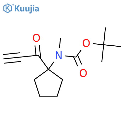 tert-butyl N-methyl-N-[1-(prop-2-ynoyl)cyclopentyl]carbamate structure