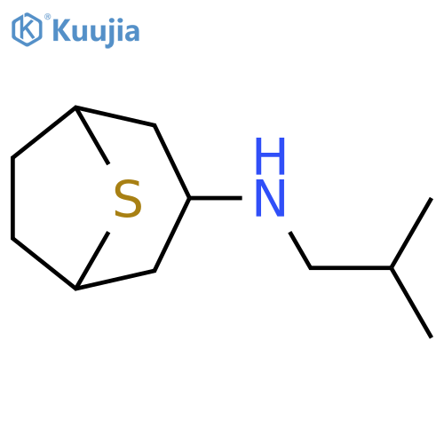8-Thiabicyclo[3.2.1]octan-3-amine, N-(2-methylpropyl)- structure