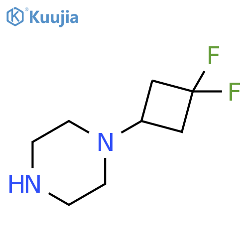 1-(3,3-difluorocyclobutyl)piperazine structure