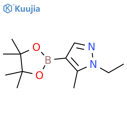 1-ethyl-5-methyl-4-(4,4,5,5-tetramethyl-1,3,2-dioxaborolan-2-yl)-1H-pyrazole structure
