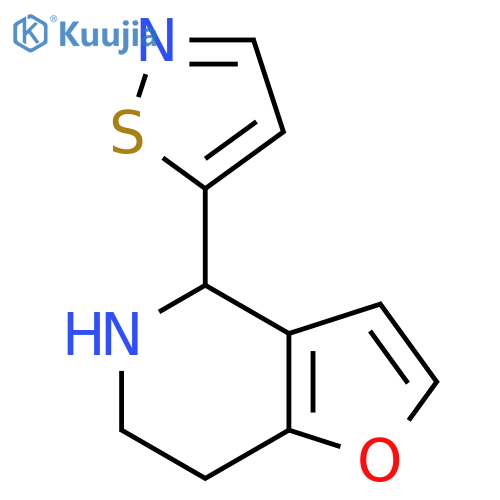5-{4H,5H,6H,7H-furo3,2-cpyridin-4-yl}-1,2-thiazole structure