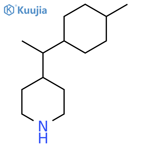 4-1-(4-methylcyclohexyl)ethylpiperidine structure