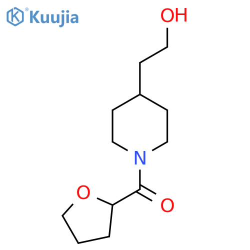(4-(2-hydroxyethyl)piperidin-1-yl)(tetrahydrofuran-2-yl)methanone structure