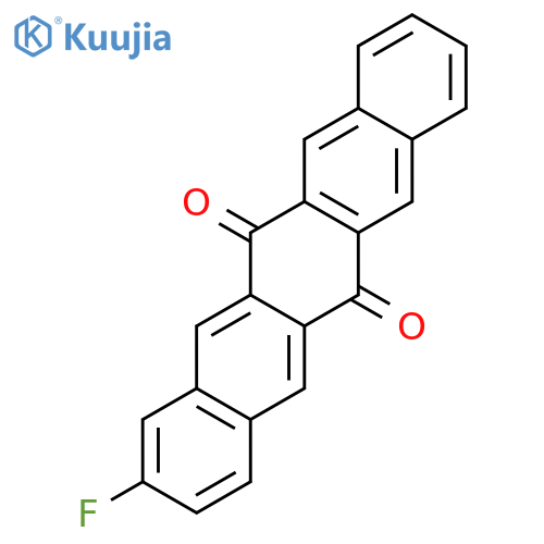 6,13-Pentacenedione, 2-fluoro- structure
