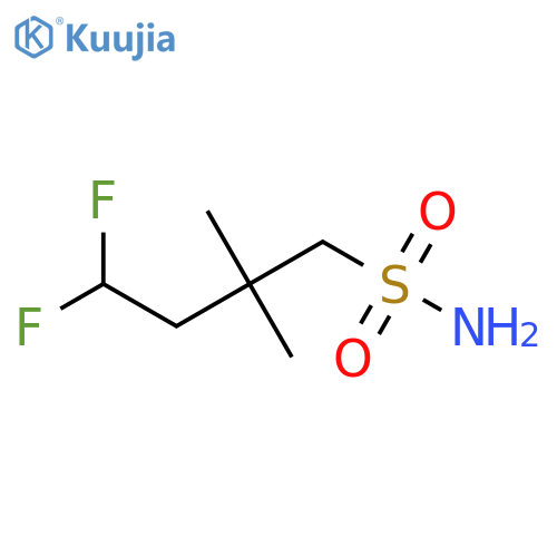 4,4-difluoro-2,2-dimethylbutane-1-sulfonamide structure