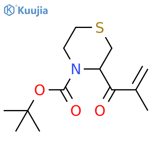 Tert-butyl 3-(2-methylprop-2-enoyl)thiomorpholine-4-carboxylate structure