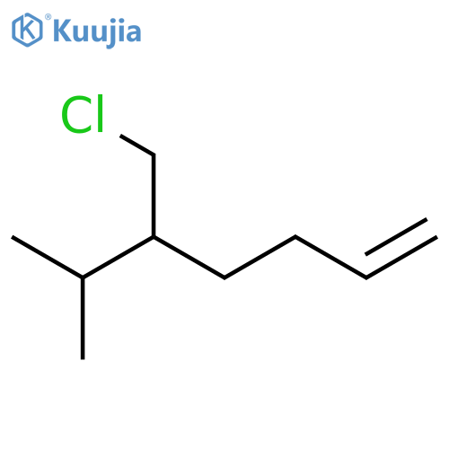 1-Heptene, 5-(chloromethyl)-6-methyl- structure