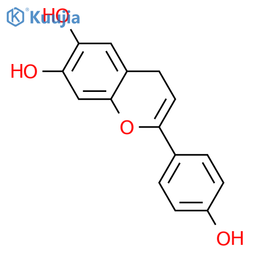 4',6,7-Trihydroxy-2-flavene structure
