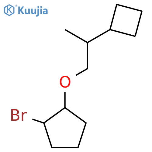 1-bromo-2-(2-cyclobutylpropoxy)cyclopentane structure