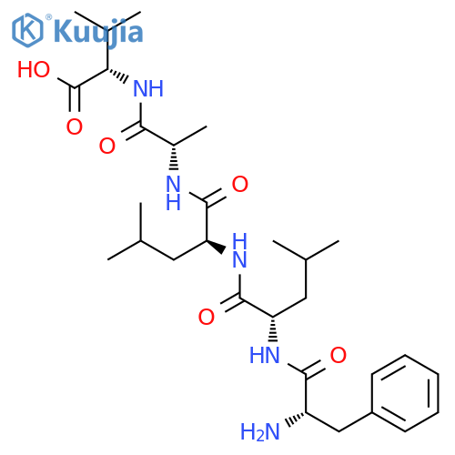 L-Valine, L-phenylalanyl-L-leucyl-L-leucyl-L-alanyl- structure