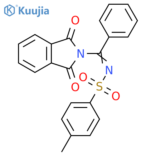 N-[(1E)-(1,3-dioxo-2,3-dihydro-1H-isoindol-2-yl)(phenyl)methylidene]-4-methylbenzene-1-sulfonamide structure