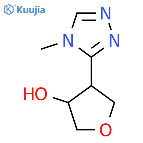 4-(4-methyl-4H-1,2,4-triazol-3-yl)oxolan-3-ol structure