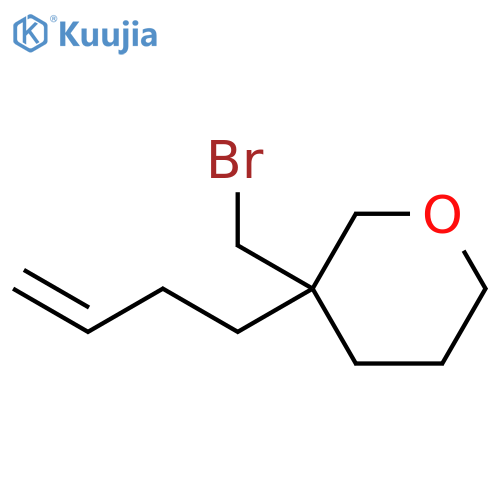 2H-Pyran, 3-(bromomethyl)-3-(3-buten-1-yl)tetrahydro- structure