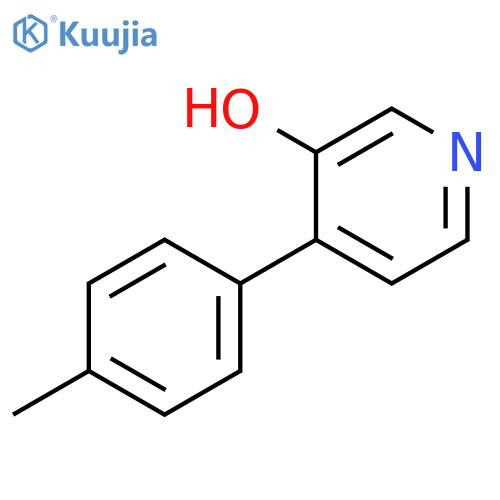 3-PYRIDINOL, 4-(4-METHYLPHENYL)- structure
