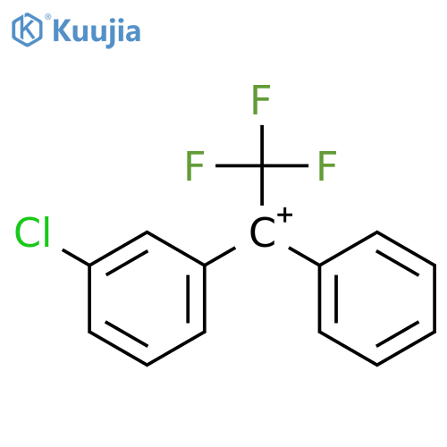 Ethylium, 1-(3-chlorophenyl)-2,2,2-trifluoro-1-phenyl- structure