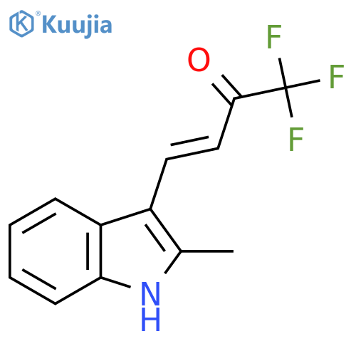 1,1,1-Trifluoro-4-(2-methyl-1H-indol-3-yl)but-3-en-2-one structure