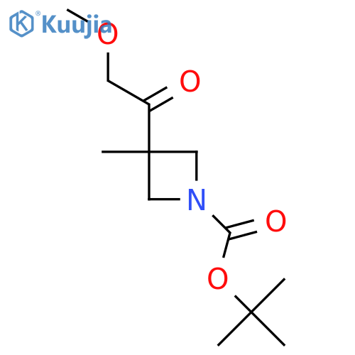 Tert-butyl 3-(2-methoxyacetyl)-3-methylazetidine-1-carboxylate structure