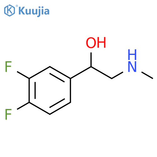 1-(3,4-difluorophenyl)-2-(methylamino)ethan-1-ol structure