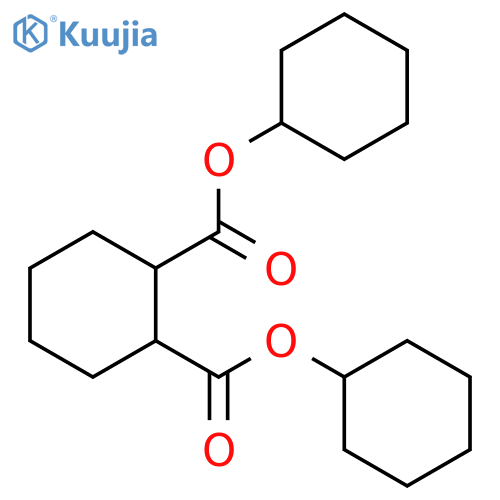 1,2-Cyclohexanedicarboxylic acid, dicyclohexyl ester structure