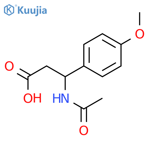 3-Acetamido-3-(4-methoxyphenyl)propanoic Acid structure