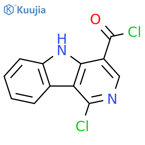 1-Chloro-5H-pyrido[4,3-b]indole-4-carbonyl chloride structure